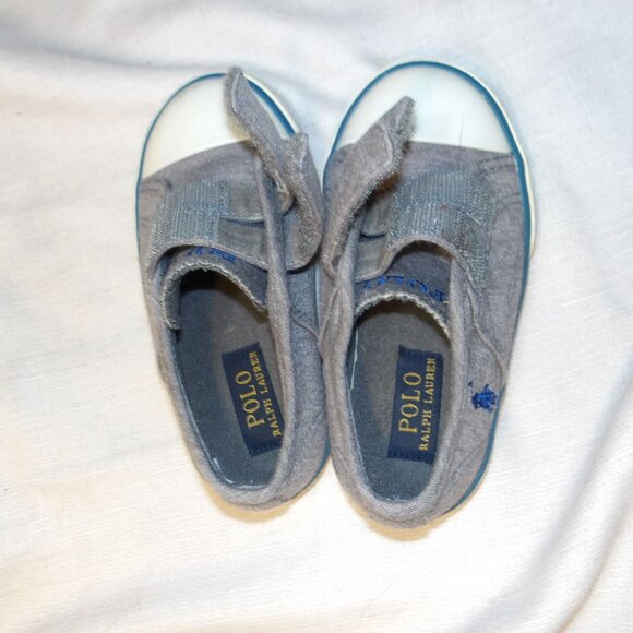 *** POLO / Ralph Lauren *** Size 7 / Children's Shoes with Velcro - Picture 2 of 2
